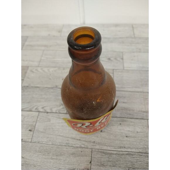 VTG R-La Root Beer 12oz Soda Steinie Bottle Ace Bottling Paper Label RARE ^ - Picture 3 of 16